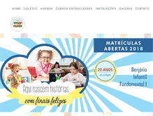 Tablet Screenshot of colegioespacocrianca.com